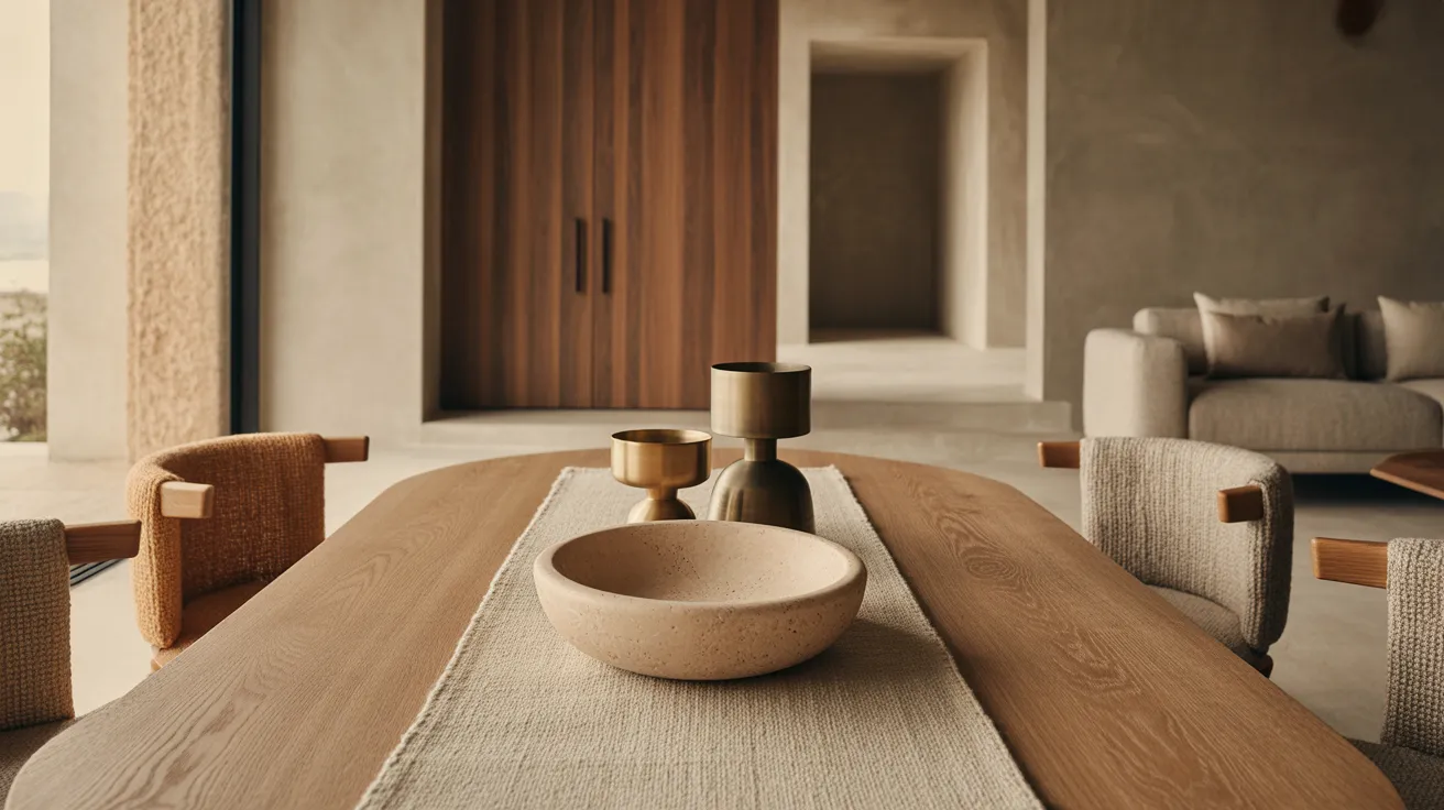The Texture Pairing Guide: Wood, Linen, Stone, and Warm Metal